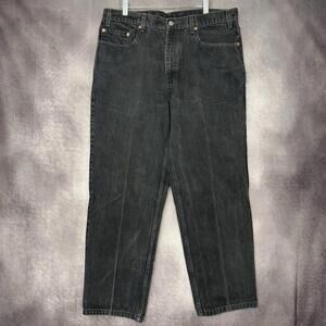 Vintage‎ Levis 550 Men Size 36x30 Black Denim Relaxed Red Tab 90s